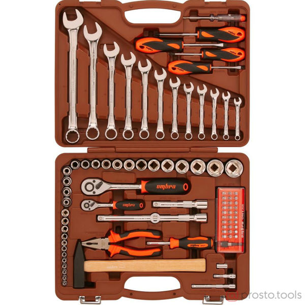 Изображение Набор инструмента 88 пр. пласт. кейс 1/4, 1/2" OMT88S //OMBRA