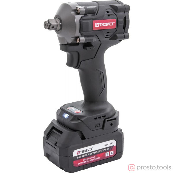 Изображение Гайковерт акк. ударный 1/2" 620Нм 21В (2х4,0Ач Li-Ion ЗУ) BBIW12620 //THORVIK