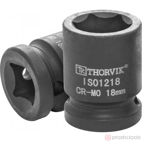Изображение Головка ударная 1/2" 18мм 6-гран. IS01218 //THORVIK