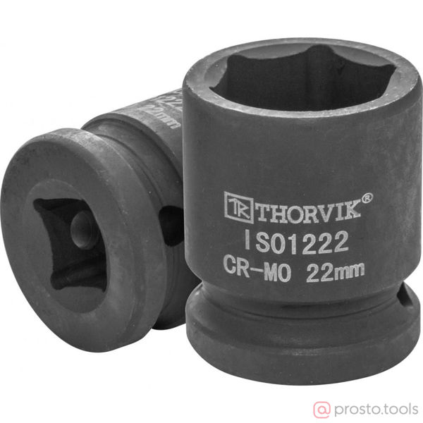 Изображение Головка ударная 1/2" 22мм 6-гран. IS01222 //THORVIK