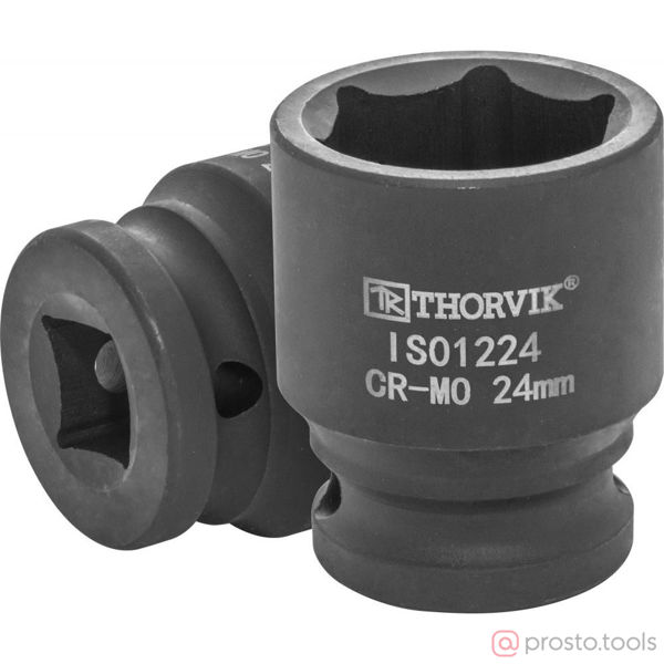 Изображение Головка ударная 1/2" 24мм 6-гран. IS01224 //THORVIK