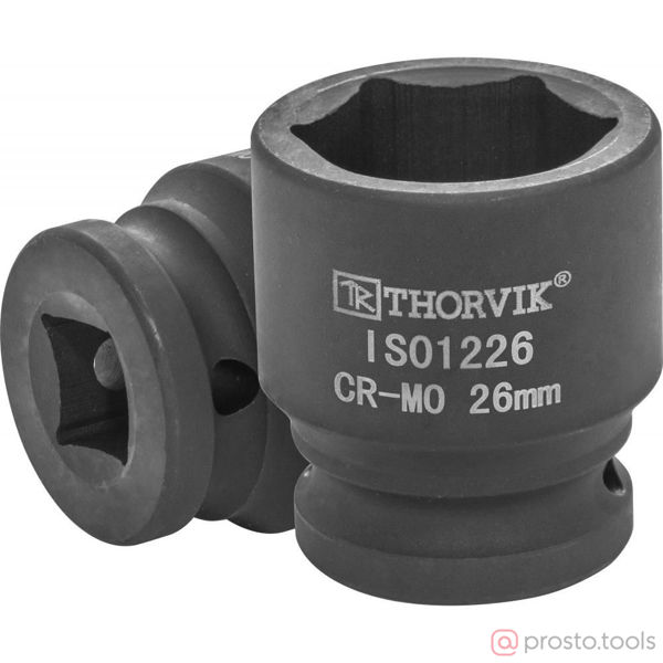 Изображение Головка ударная 1/2" 26мм 6-гран. IS01226 //THORVIK