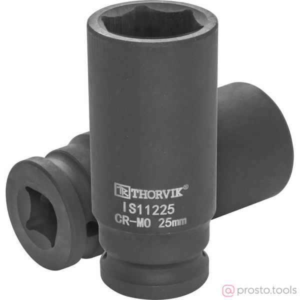 Изображение Головка ударная 1/2" 25мм 6-гран. глубокая IS11225 //THORVIK