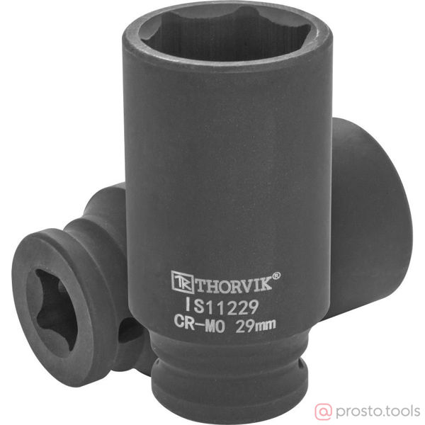 Изображение Головка ударная 1/2" 29мм 6-гран. глубокая IS11229 //THORVIK
