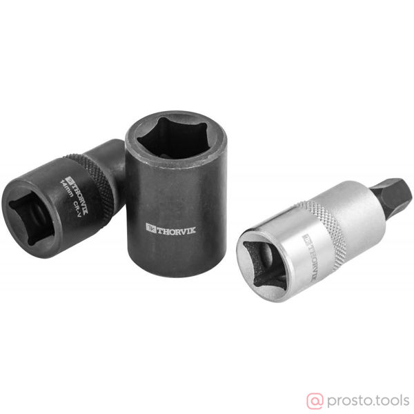 Изображение Набор бит и головок торцевых 1/2" 5-гран. 3 предмета PBCSS3 //THORVIK