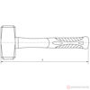 Изображение Кувалда 1,25 кг фиберглассовая рукоятка PSH125 //THORVIK