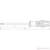 Изображение Отвертка шлицевая 75х2,5 (до 1000В) SDLI275 //THORVIK