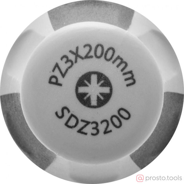 Изображение Отвертка крестовая 200мм PZ3 2-х комп. рукоятка POZIDRIV SDZ3200 //THORVIK