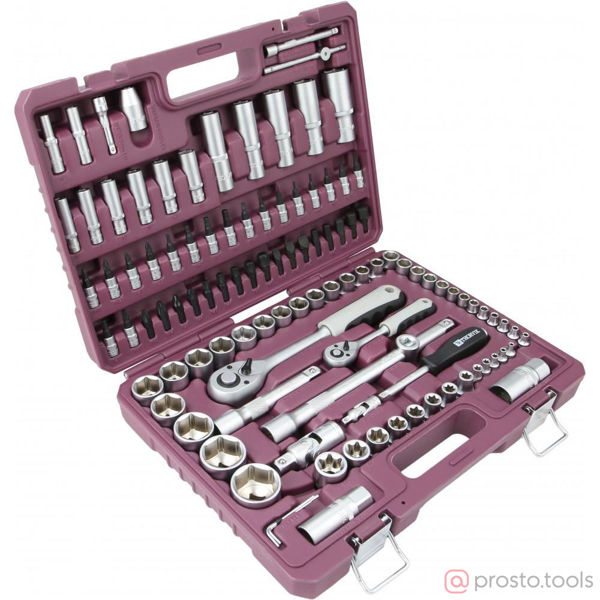 Изображение Набор инструмента 108 пр. пласт. кейс 1/4", 1/2" TS108 //THORVIK