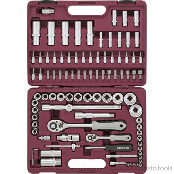 Изображение Набор инструмента 94 пр. пласт. кейс 1/4", 1/2"  12-гр. UTS0094/12 //THORVIK