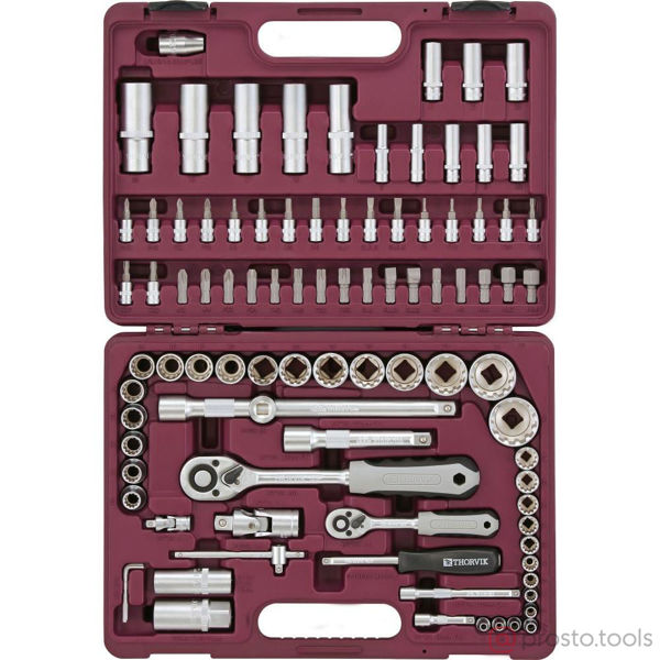 Изображение Набор инструмента 94 пр. пласт. кейс 1/4", 1/2" MultiProf UTS0094MP //THORVIK