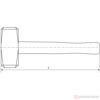 Изображение Кувалда 1,25 кг деревянная рукоятка WSH125 //THORVIK