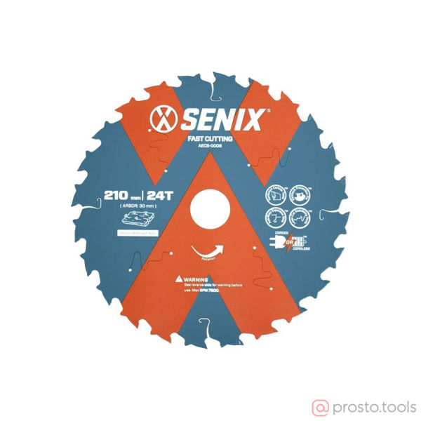 Изображение Диск пильный 210х30 24Т по дереву //SENIX
