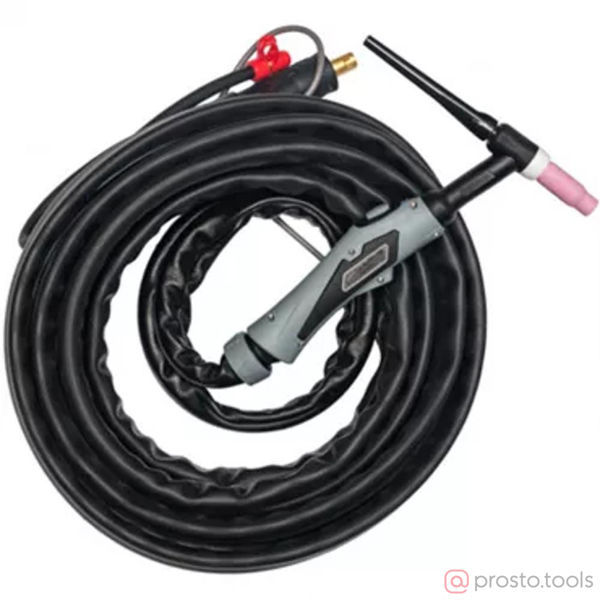 Изображение Горелка аргоновая MultiTIG 12 pin, 3 кн., газ б/с, головка гибк., 3,6 м //КЕДР