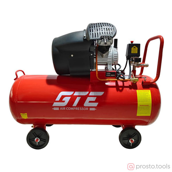 Изображение Компрессор 250 л/мин, 100 л, 2200 Вт //GTE
