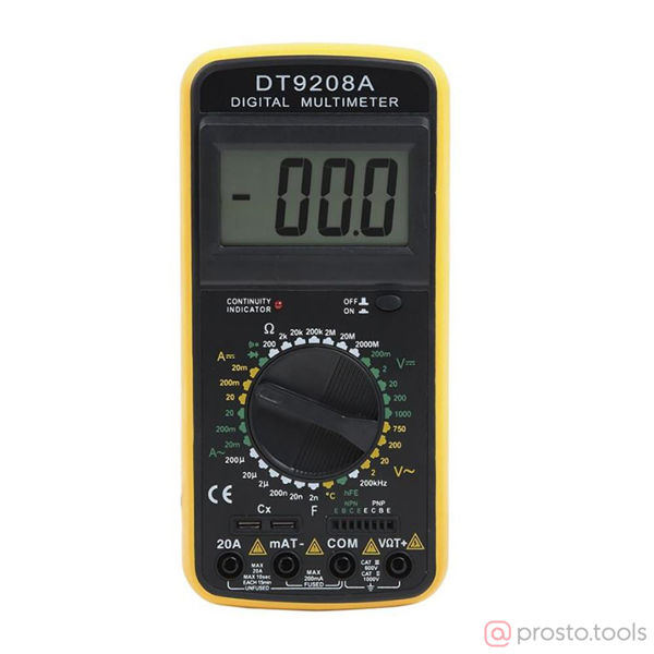 Изображение Мультиметр DT-9208A //РЕСАНТА