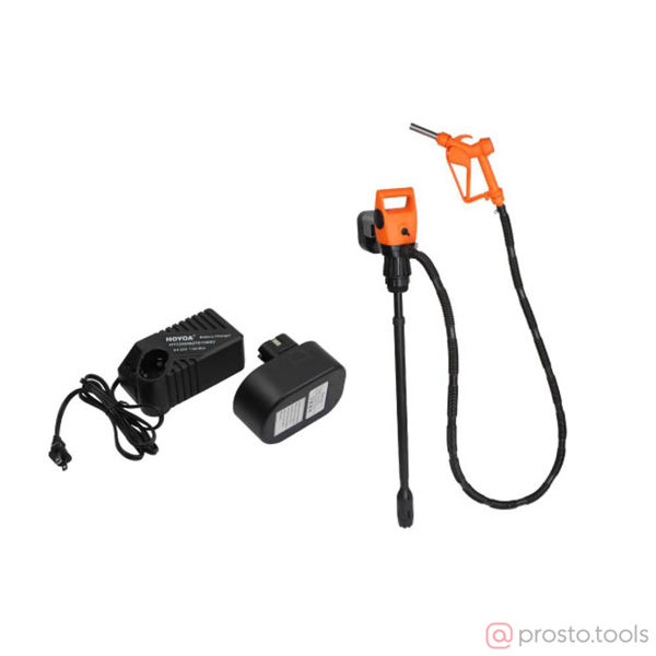 Изображение Насос электрический EDR/55T/RB/19N/EU аккум. для легких масел и ДТ, комплект для бочки 205 л и еврок