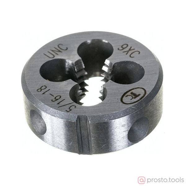 Изображение Плашка дюймовая 5/16"-18 UNC 9ХС //ТехноСталь