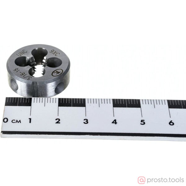 Изображение Плашка дюймовая 5/16"-18 UNC 9ХС //ТехноСталь
