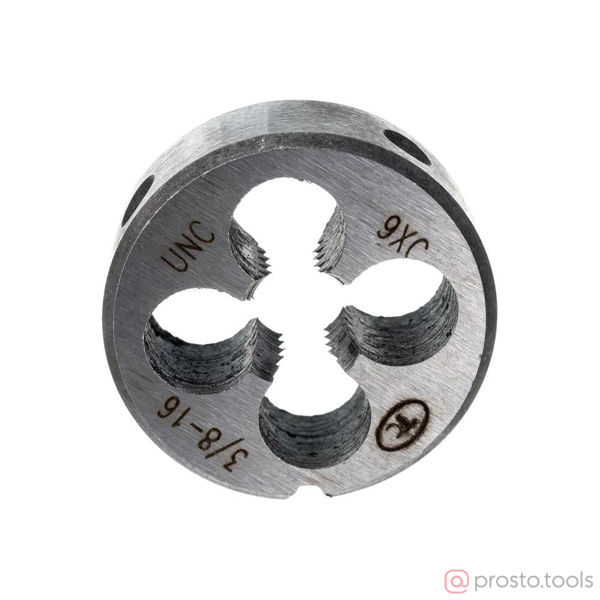 Изображение Плашка дюймовая UNC 3/8" 16 ниток/дюйм (9ХС) ТехноСталь