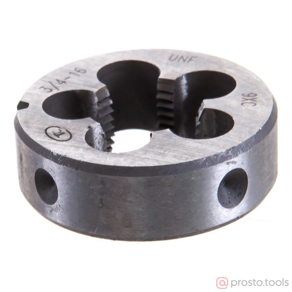 Изображение Плашка дюймовая UNF 3/4" 16 ниток/дюйм (9ХС) 60° ТехноСталь