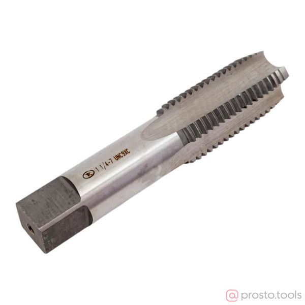 Изображение Метчик дюймовый 1 1/4"-7 UNC 9ХС "ТехноСталь"