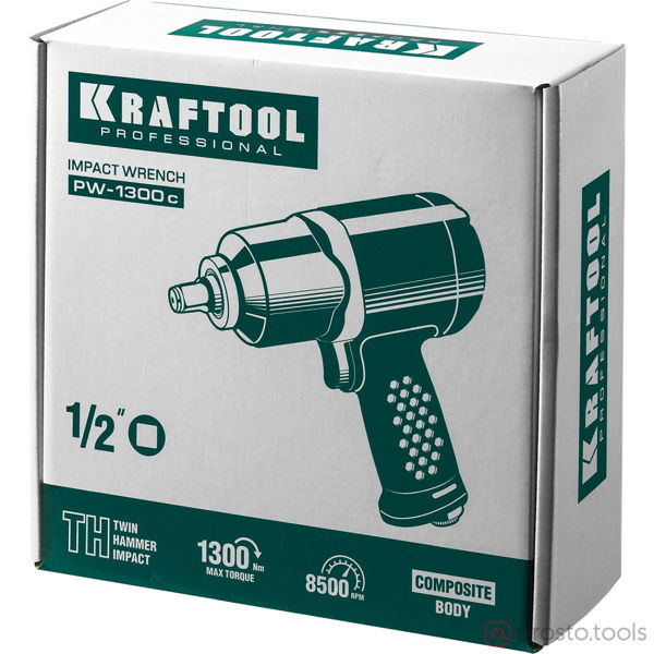Изображение Гайковерт пневматический ударный 1/2" 1300Нм //KRAFTOOL