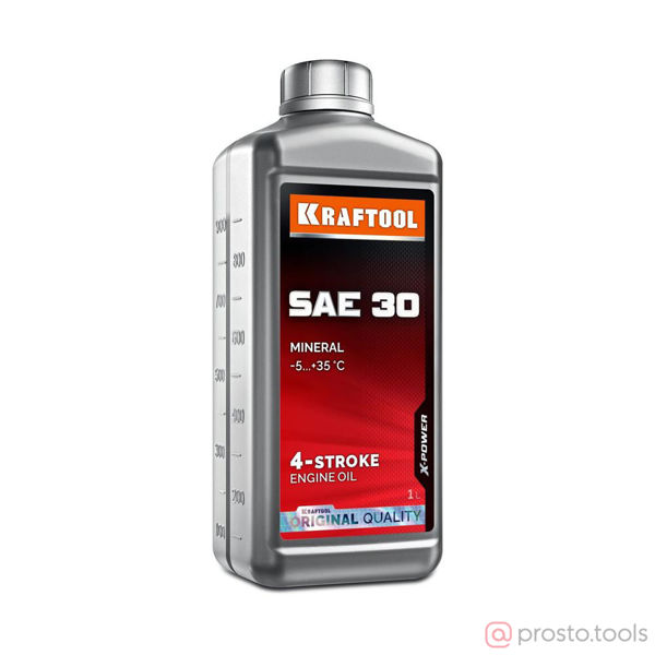 Изображение Масло 4-х тактное 1 л. SAE 30 минеральное //KRAFTOOL