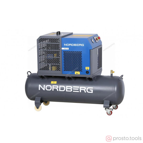 Изображение Компрессор винтовой NCF5R 4кВт, 10Бар, 450л/мин, ресивер 180л //NORDBERG